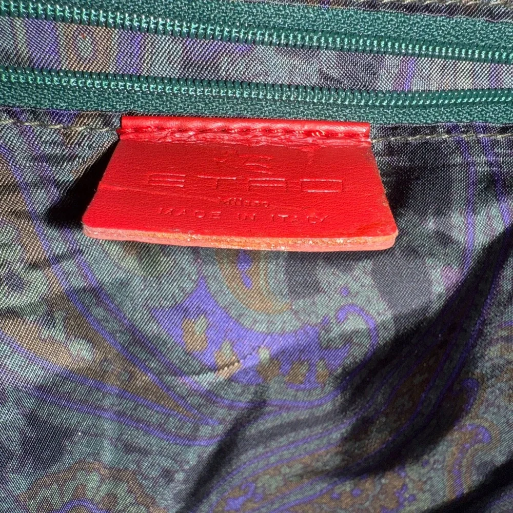 Etro Pony hair Zebra  Print Leather Patchwork Bag NWOT - Picture 13 of 13